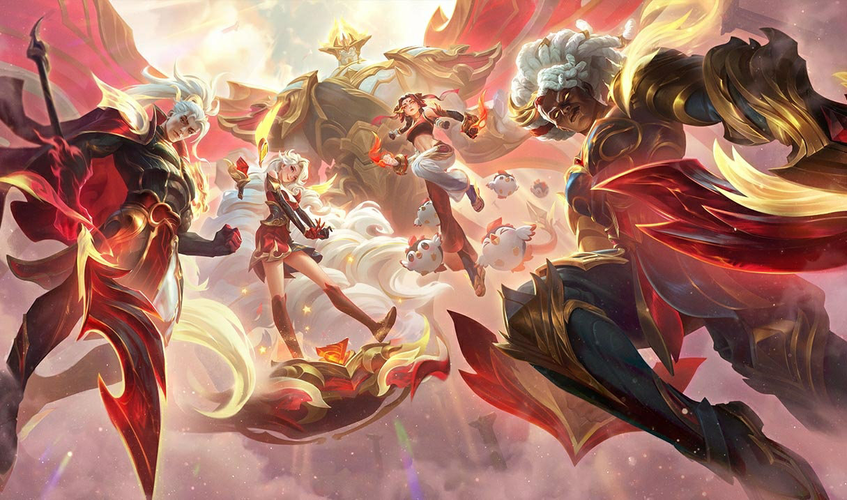 T1 Ambessa LoL skiny Ambessa T1 Ambessa League of Legends skin SplashArt
