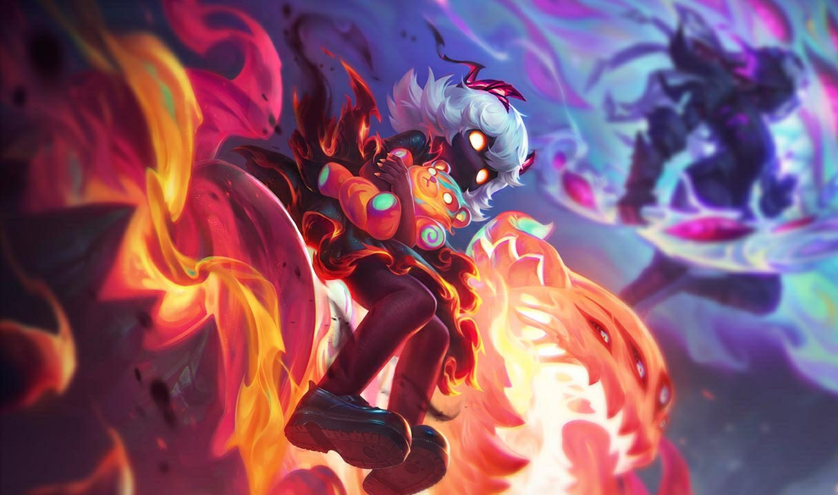 Annie ze Vřavy LoL skiny Annie Annie ze Vřavy League of Legends skin SplashArt