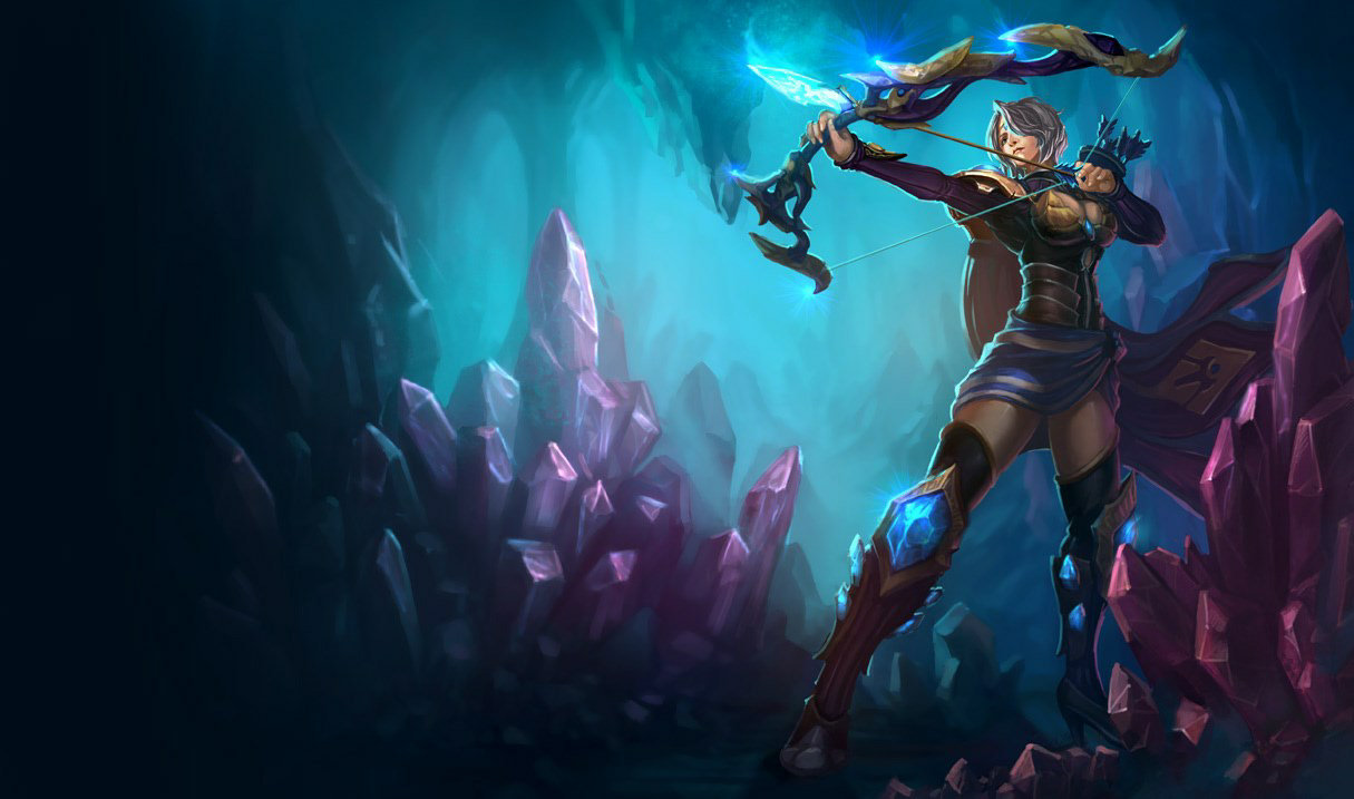 LoL skin 】 紫晶神弓 艾希 / 英雄聯盟 新造型預覽 / 造型 影片 艾希