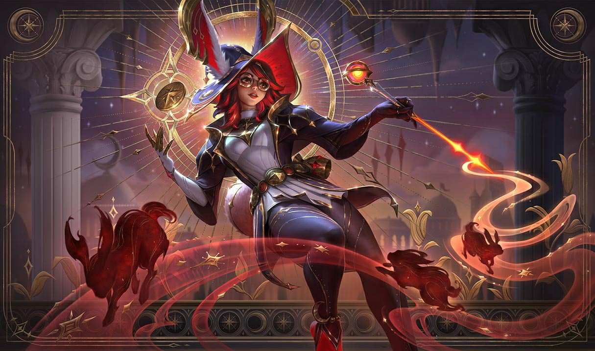 Arcana Aurora LoL hőskinézetek Aurora Arcana Aurora League of Legends skin SplashArt