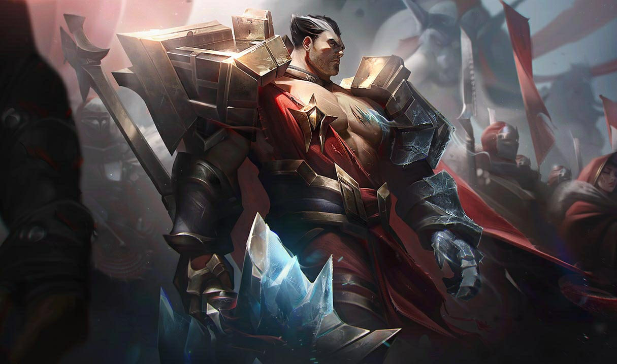 Darius General Triunfal Prestigioso LoL aspecto Darius Darius General Triunfal Prestigioso League of Legends skin SplashArt