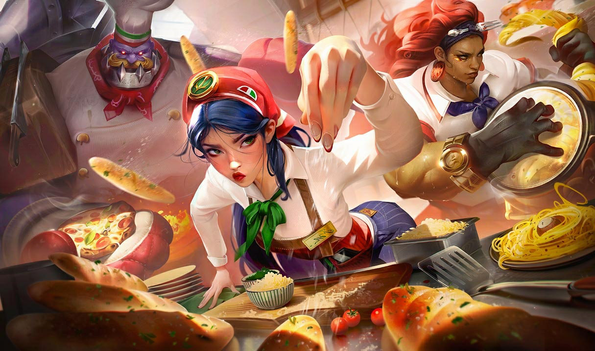 Illaoi Sfoglina LoL aspetti Illaoi Illaoi Sfoglina League of Legends skin SplashArt
