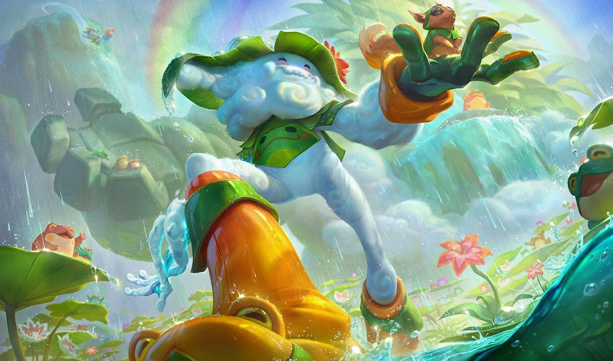 Pastýř deště Ivern LoL skiny Ivern Pastýř deště Ivern League of Legends skin SplashArt
