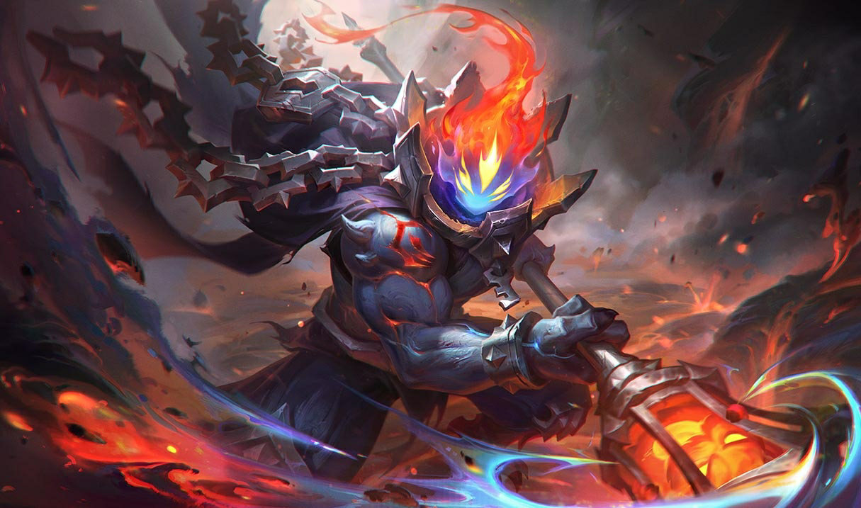 プレステージ マグマチャンバー ジャックス LoL スキン ジャックス プレステージ マグマチャンバー ジャックス League of Legends リーグオブレジェンド skin SplashArt