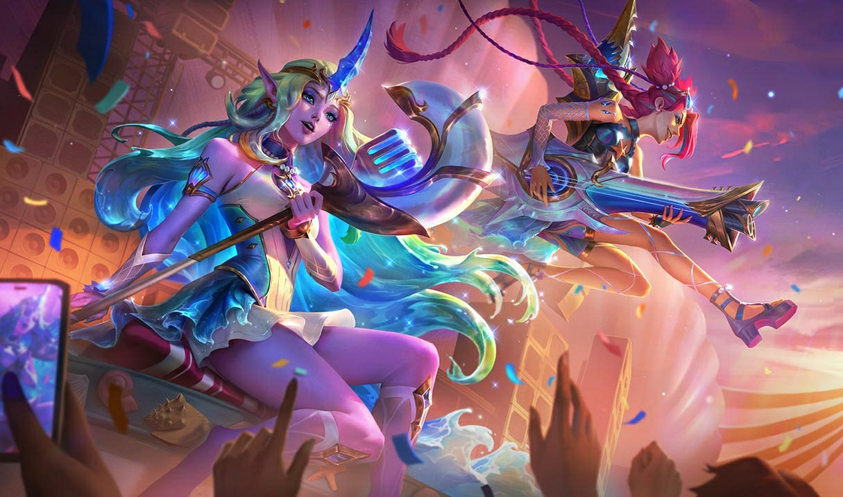 オーシャンソング ジンクス LoL スキン ジンクス オーシャンソング ジンクス League of Legends リーグオブレジェンド skin SplashArt