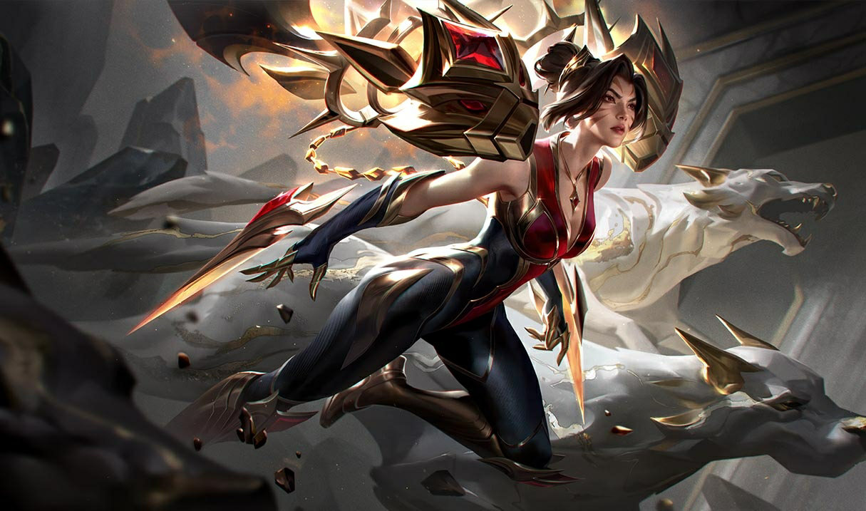 Oživená legenda Kai'Sa LoL skiny Kai'Sa Oživená legenda KaiSa League of Legends skin SplashArt