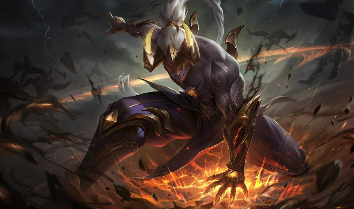 LoL skin 】 至臻 黑夜使者 李青 (2022) / 英雄联盟 皮肤预览 / 皮肤 视频 李青
