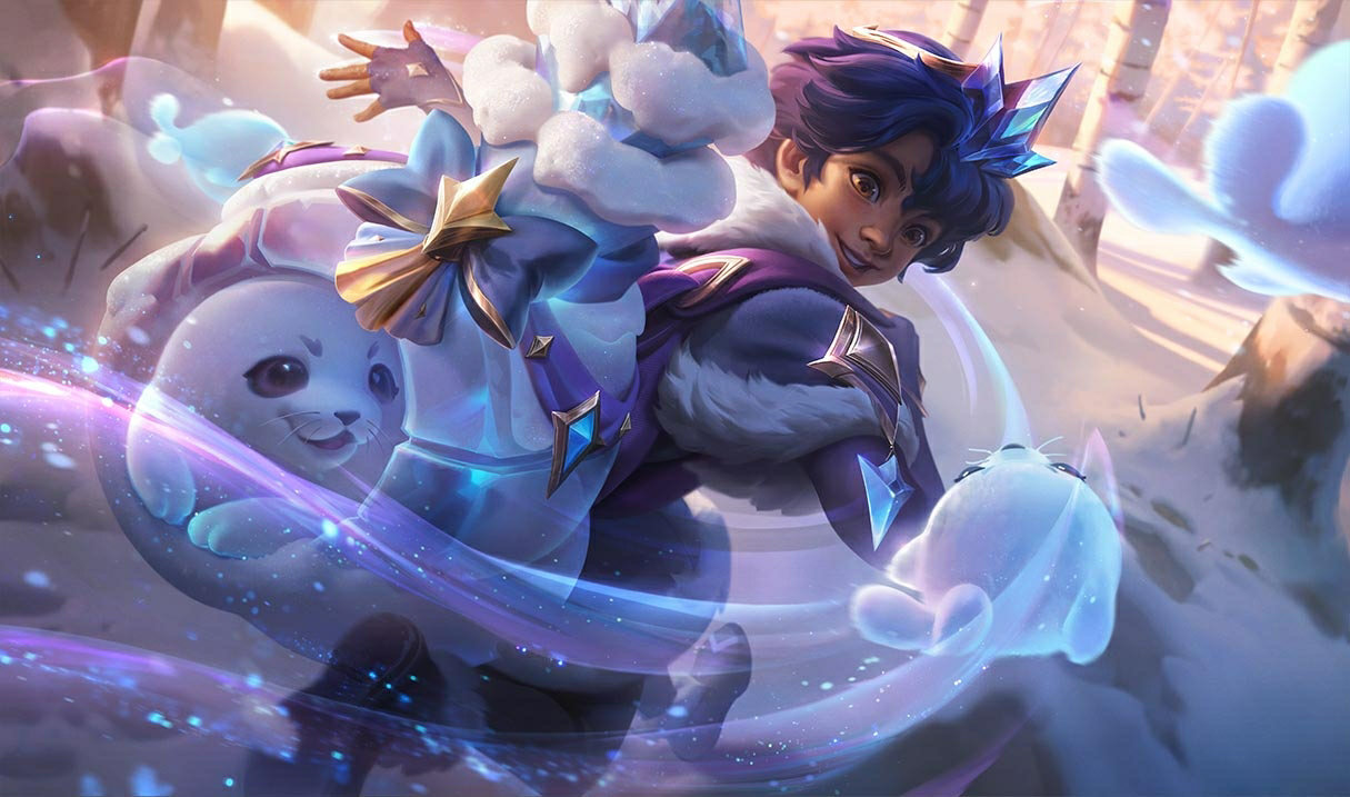 Milio merveille hivernale LoL skin Milio Milio merveille hivernale League of Legends SplashArt