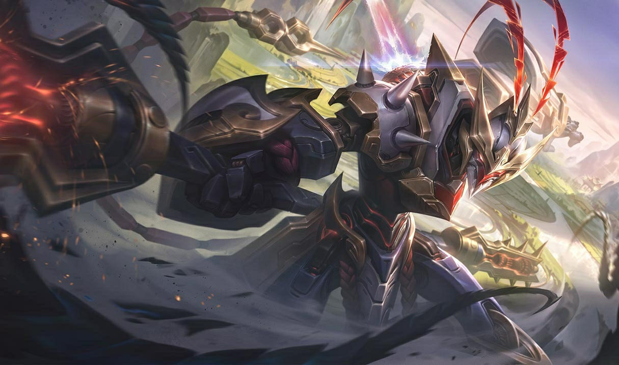 Wukong al regatelor Mecha LoL skin-uri Wukong Wukong al regatelor Mecha League of Legends skin SplashArt