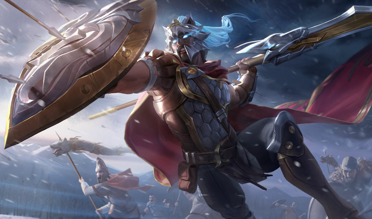 LoL skin 】 宽刃巨剑 潘森 / 英雄联盟 皮肤造型介绍 / 皮肤造型 视频 潘森 MY