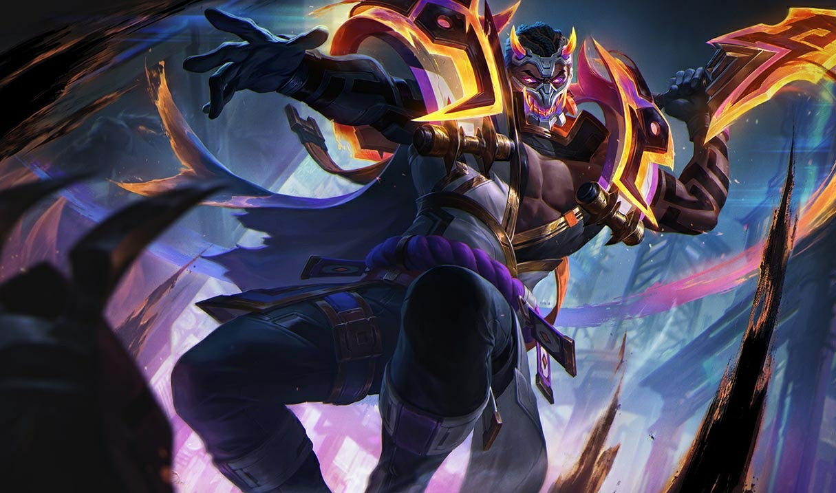 Pyke Mrocznej Sepii LoL skórki Pyke Pyke Mrocznej Sepii League of Legends skin SplashArt