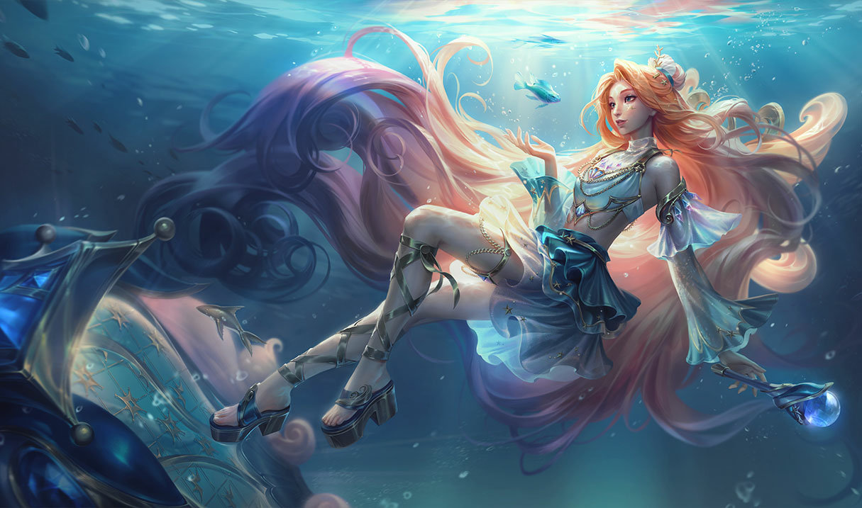 LoL skin Prestige Ocean Song Seraphine / League of Legends Skins