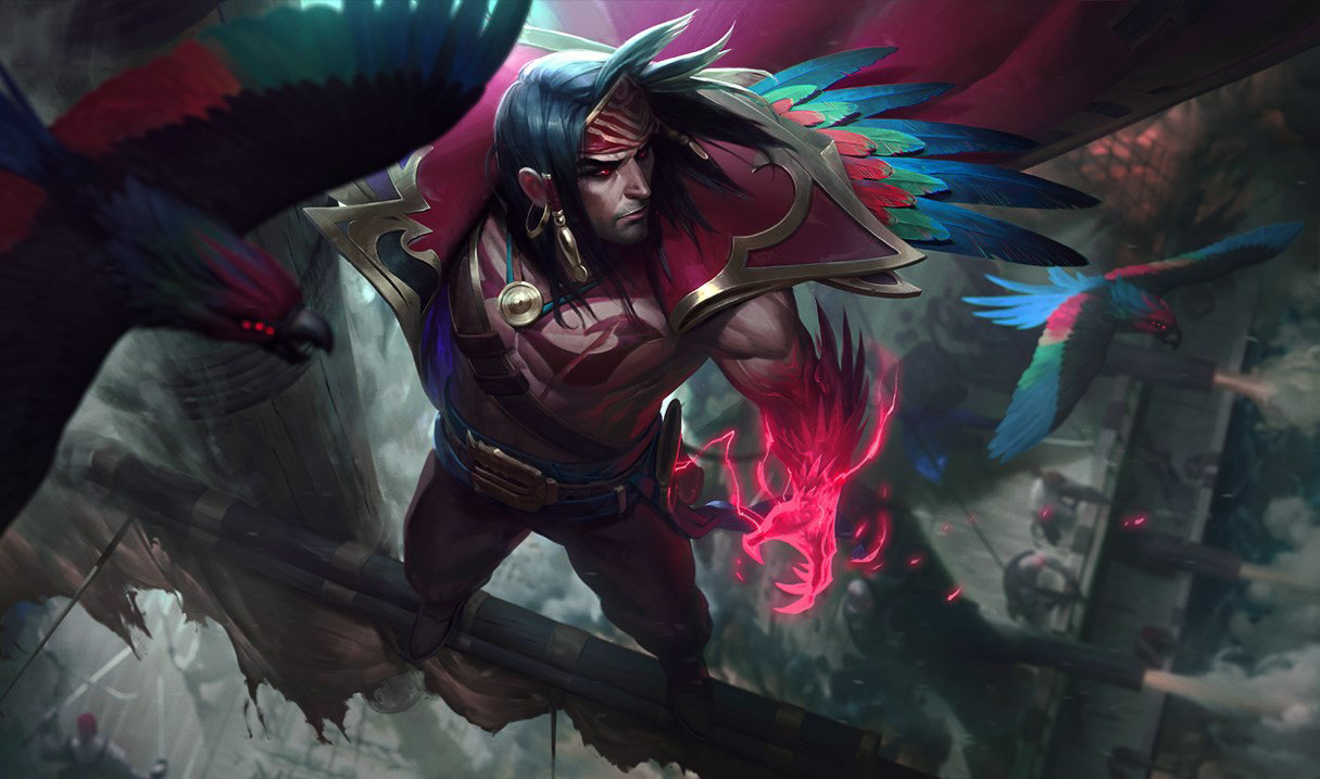 Swain Cướp Biển LoL phục Swain Swain Cướp Biển League of Legends Liên Minh Huyền Thoại skin SplashArt