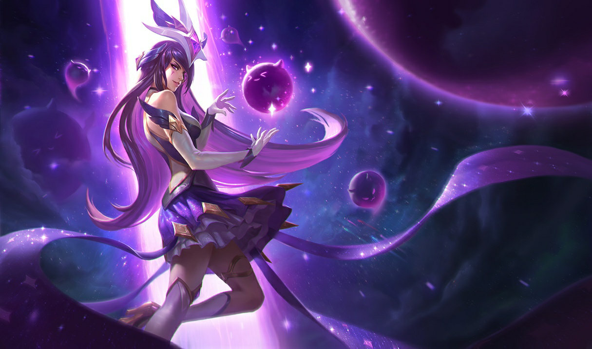 Hvězdná strážkyně Syndra LoL skiny Syndra Hvězdná strážkyně Syndra League of Legends skin SplashArt