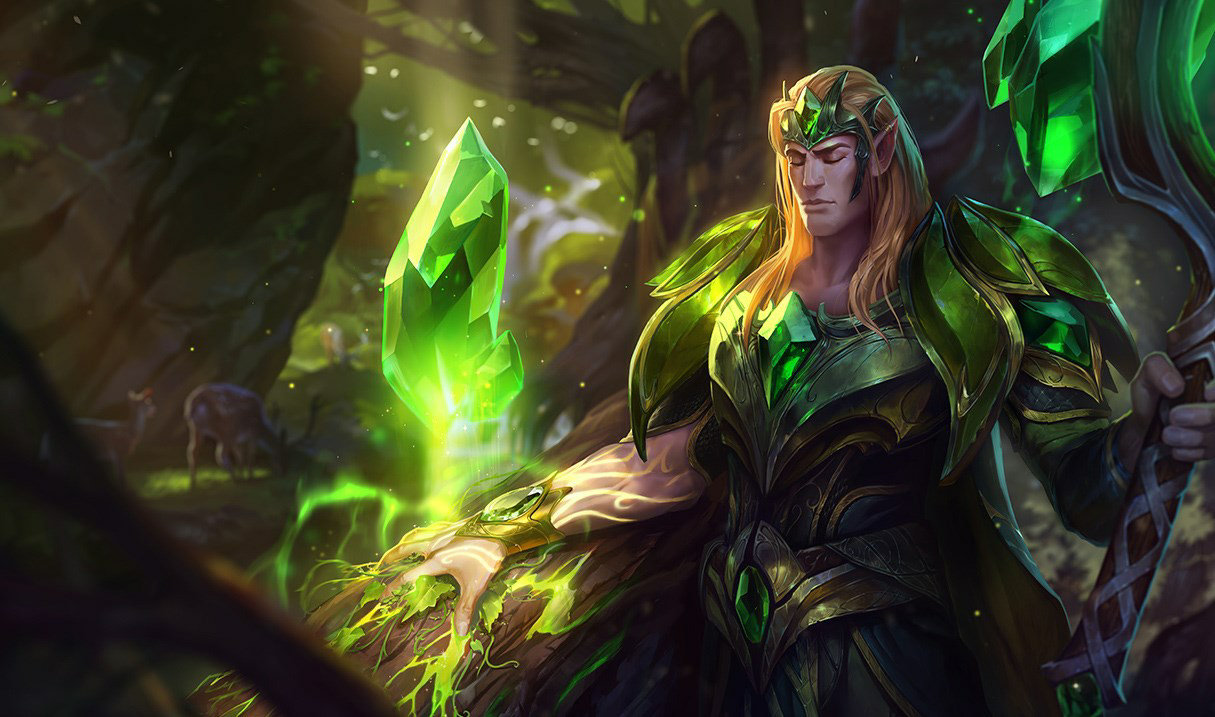 Emerald Taric LoL skin Taric Emerald Taric League of Legends SplashArt