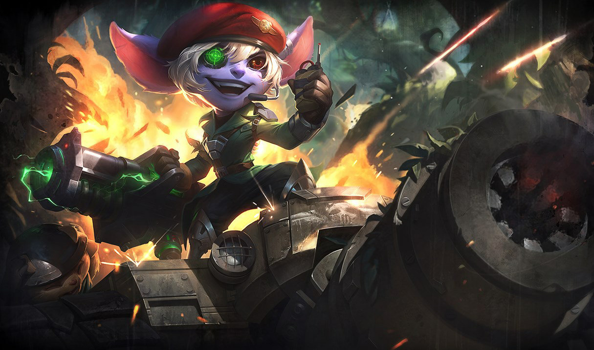 Omega Timi Tristana LoL kostüm Tristana Omega Timi Tristana League of Legends skin SplashArt