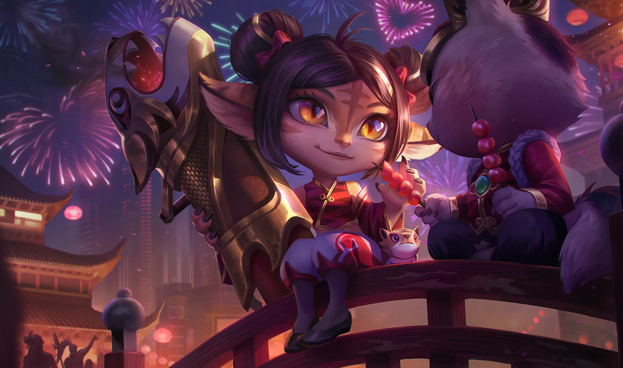 Havai Fişek Tristana LoL kostüm Tristana Havai Fişek Tristana League of Legends skin SplashArt
