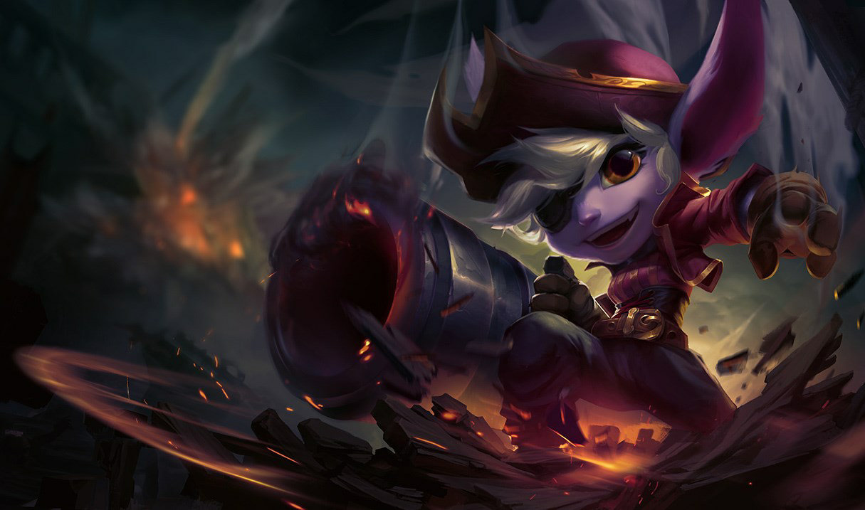 Korsan Tristana LoL kostüm Tristana Korsan Tristana League of Legends skin SplashArt